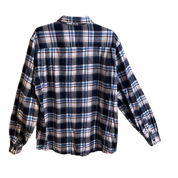 Weatherproof Vintage Men's Plaid Brushed Flannel SZ L Outdoor Workwear Cotton - Picture 8 of 12